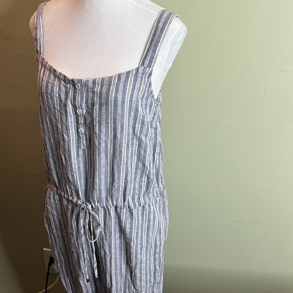 RAILS BROOKLYN Sleeveless Linen Blend JUMPSUIT IN PORTO STRIPE, size small - Picture 4 of 17